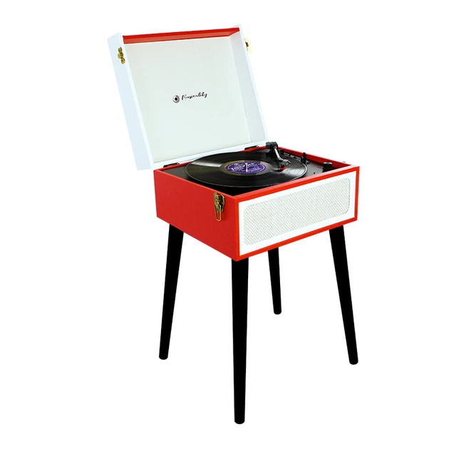 Програвач платівок, ENG Enigma в корпусі на ніжках, Musicality (Red)