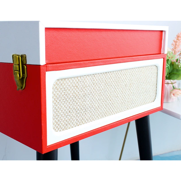 Програвач платівок, ENG Enigma в корпусі на ніжках, Musicality (Red) 7