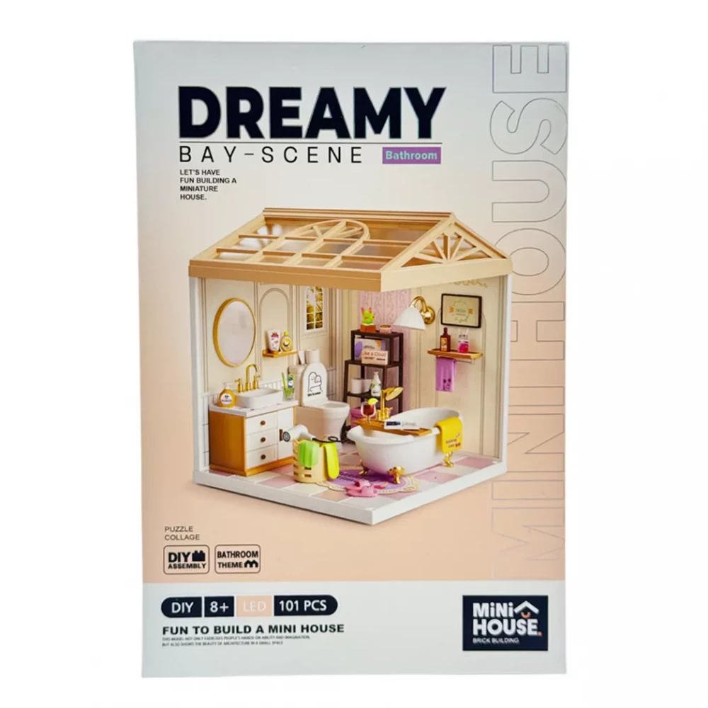 Конструктор-румбокс MINI HOUSE серії "Інтер’єр" – Ванна Кімната, 8009