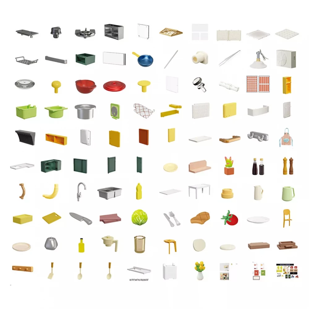 Конструктор-румбокс MINI HOUSE серії "Інтер’єр" – Кухня, 8005 6