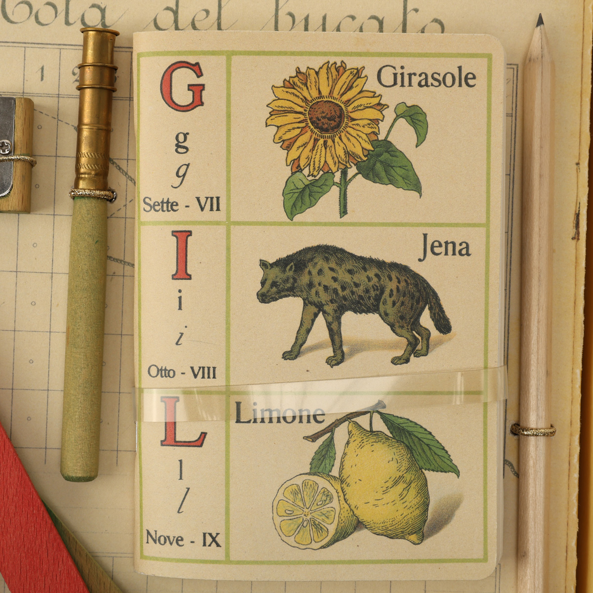 Письмовий набір д/каліграфії з блокнотом та аксесуарами, 14014 ТМ "Rubinato" 1