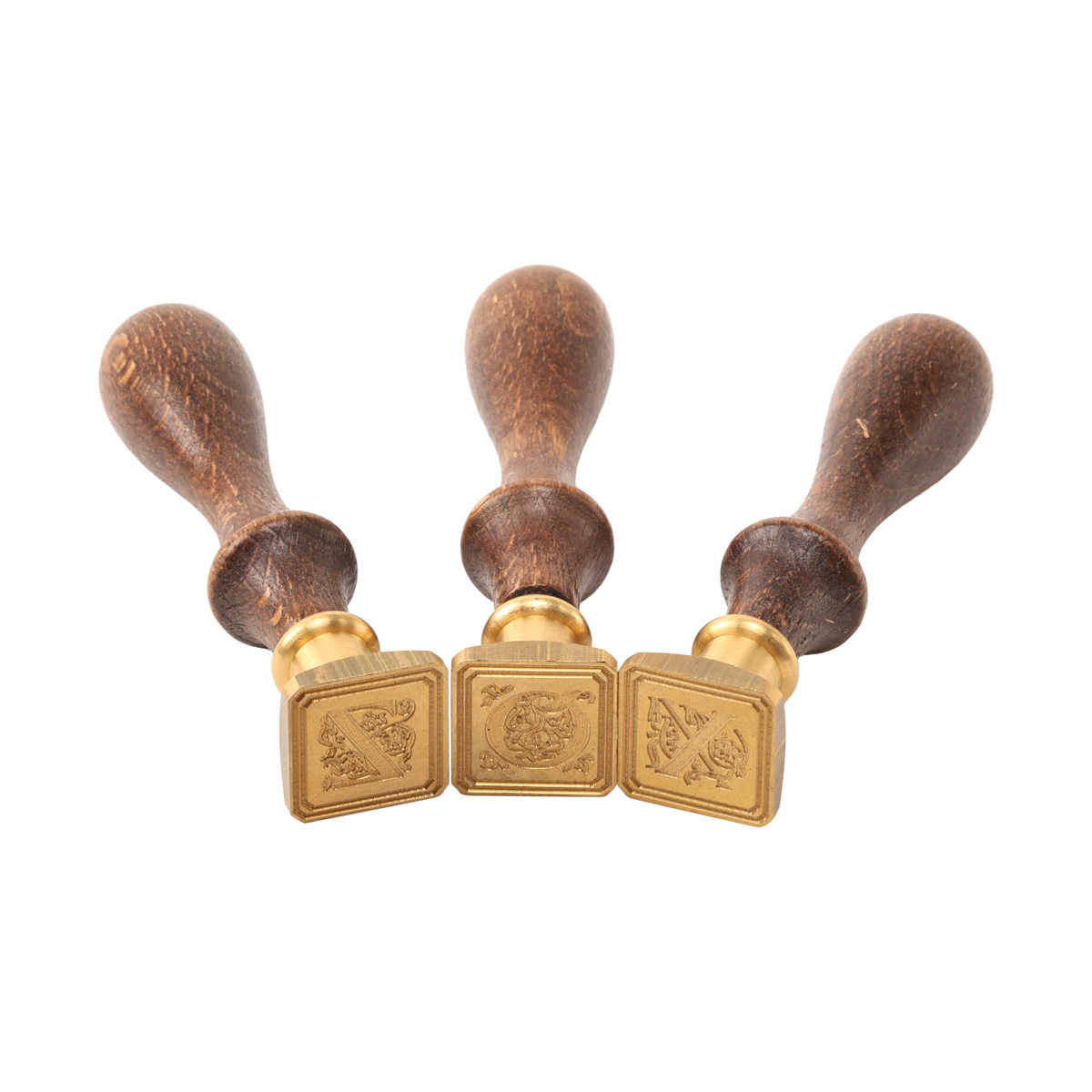 Штамп латун. квадратний + Ручка-тримач древ’яна, 910/26/B ТМ "Rubinato"