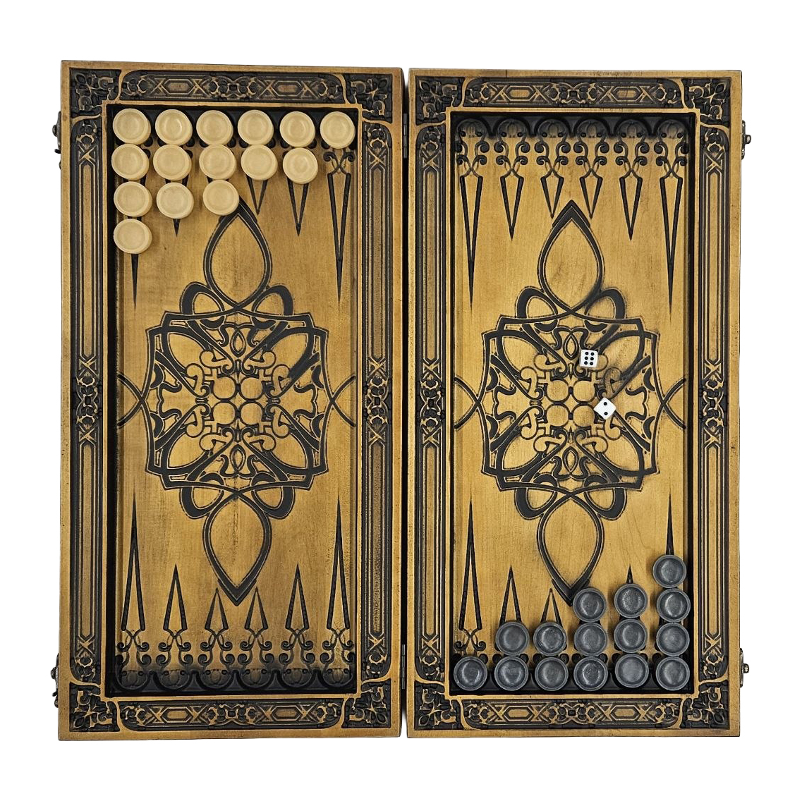 Нарды из дерева ясеня "Звезда" 48*23 см, 190198 1