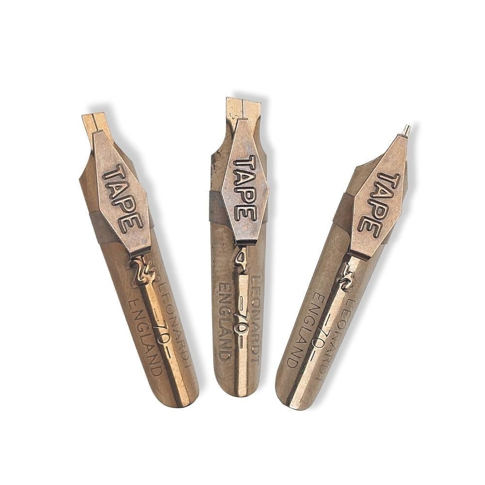 Перо декоративне д/каліграфії з резервуаром Leonardt Tape №3 бронзове, DP70FBR Manuscript 3