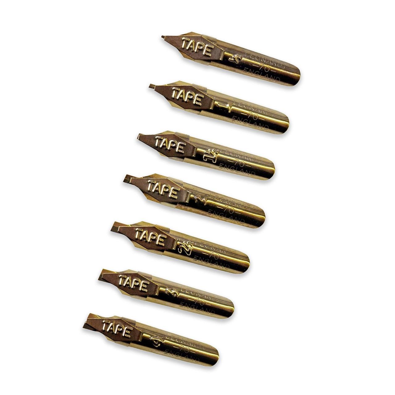 Перо декоративне д/каліграфії з резервуаром Leonardt Tape №3 бронзове, DP70FBR Manuscript 4