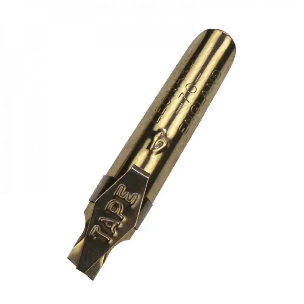 Перо декоративне д/каліграфії з резервуаром Leonardt Tape №4 бронзове, DP70GBR Manuscript 2