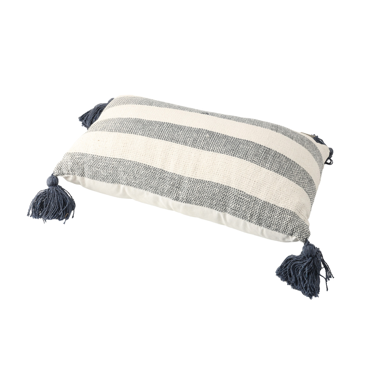 Подушка декоративная "Narona" L=50 см, хлопок 100%, полосатый бело-голубой принт (2 вида), 2008395 2