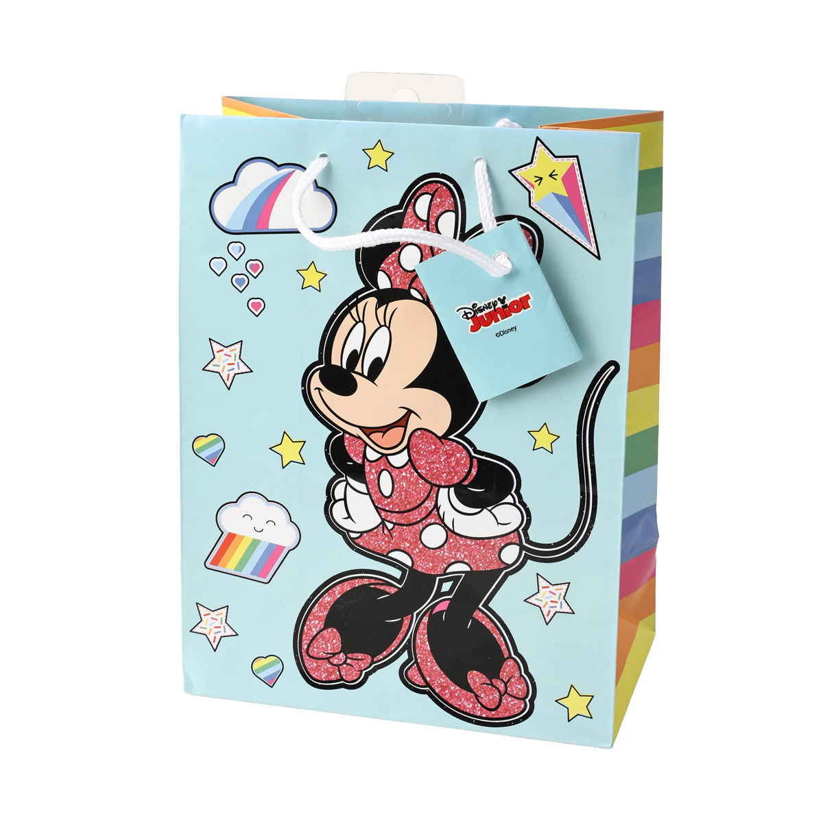 Пакет подарунковий паперовий "Minnie Rainbows make me Smile" M 17,5*9,8*22,9 см, BG-06945-M
