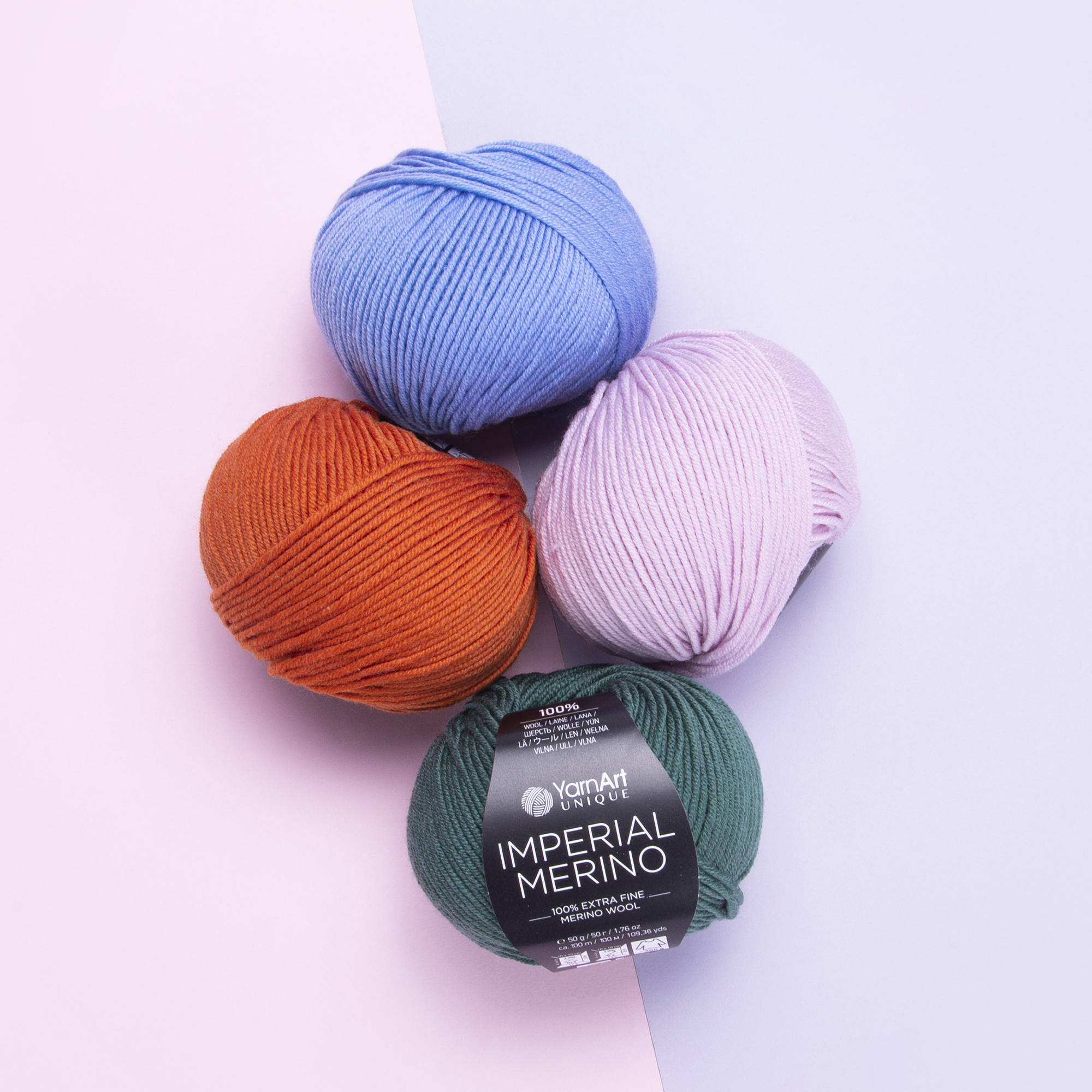 Пряжа мериносовая шерсть 3302-Молоко, ТМ Yarn Art - Imperial Merino 2