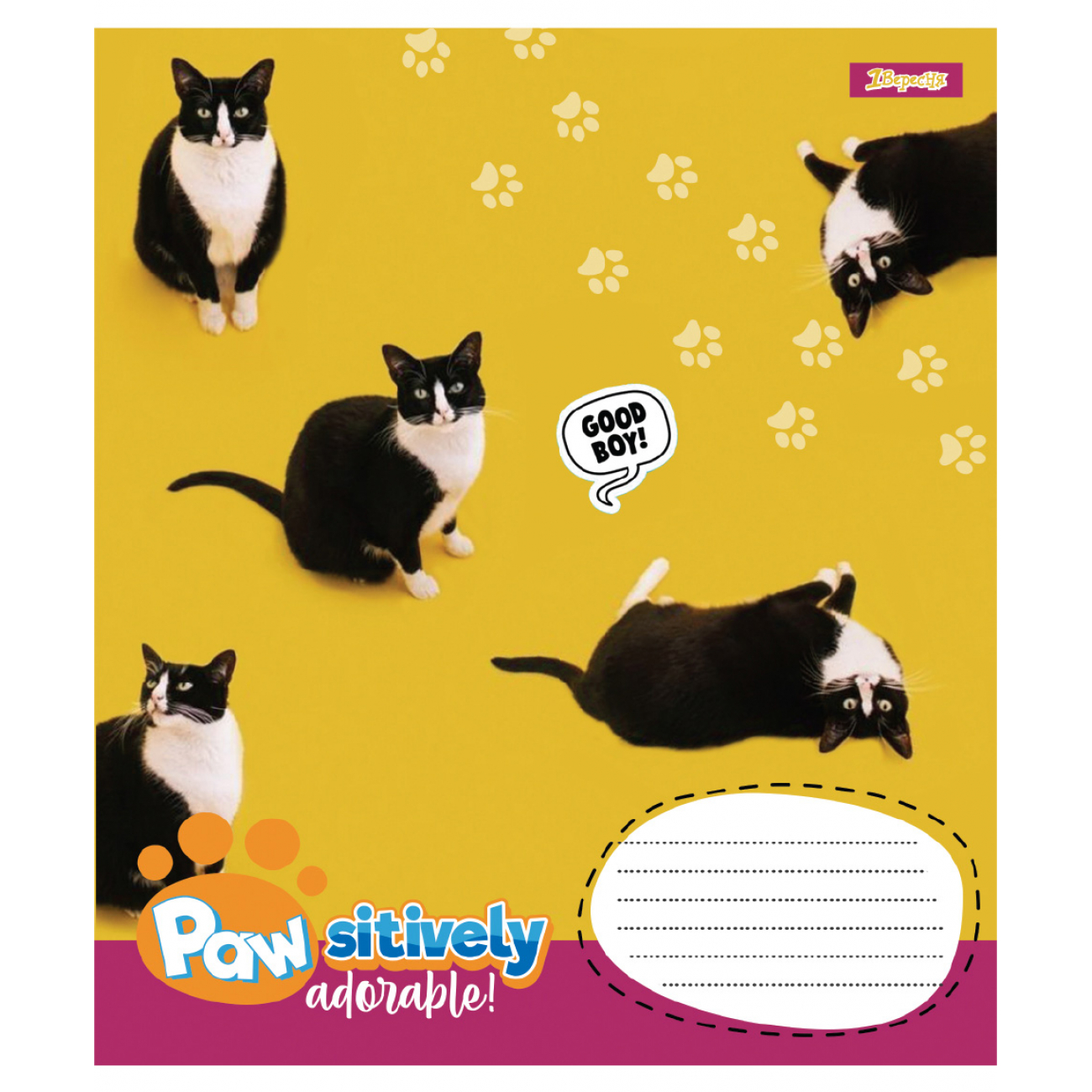 Зошит 24 лін. 1B "Pawsitively", 768241 5