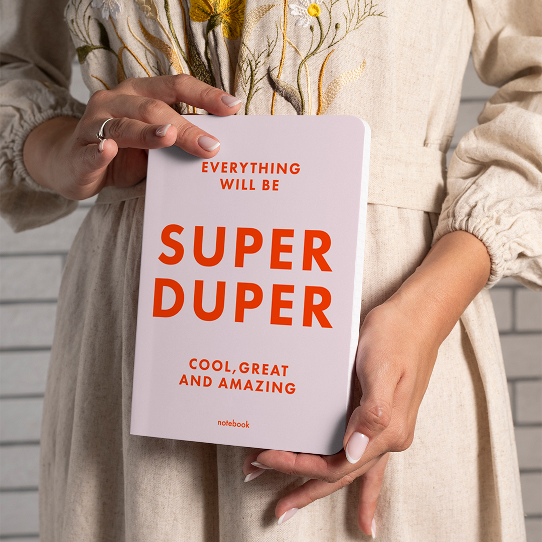 Блокнот "SUPER DUPER" рожевий, orner-1293 4