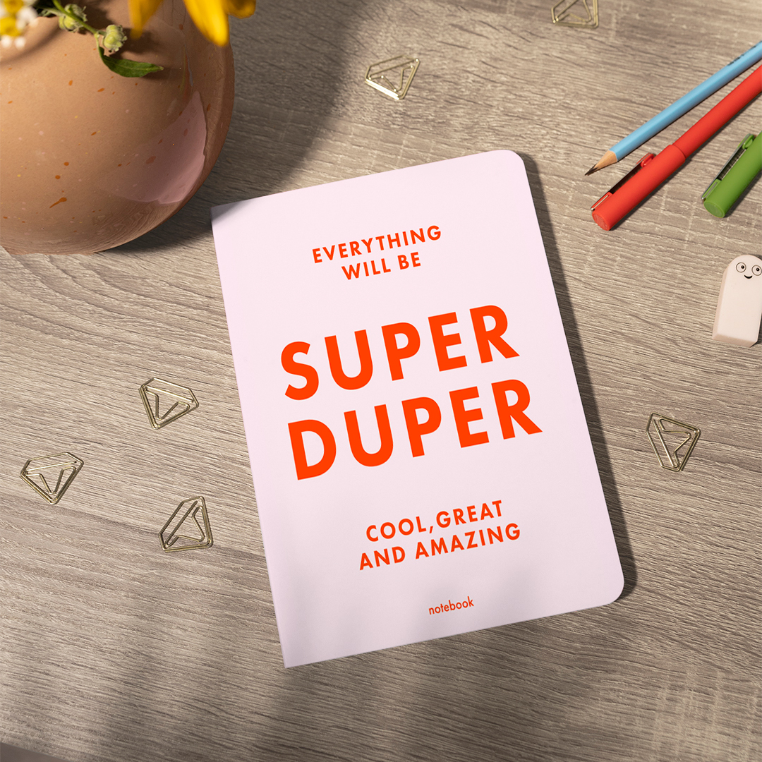 Блокнот "SUPER DUPER" рожевий, orner-1293 5