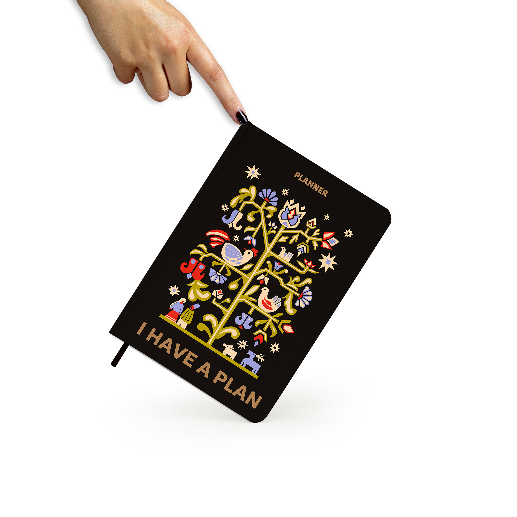 Блокнот для планування "I HAVE A PLAN mini", з орнаментом, orner-3012 17