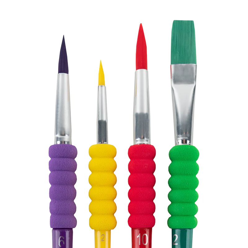 Набор из 4-х кистей с гриппом синтетика, K-334-1, Kite Creative 2