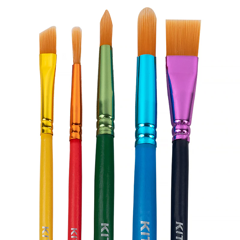 Набор из 5-ти кистей синтетика, K-332, Kite Classic 2