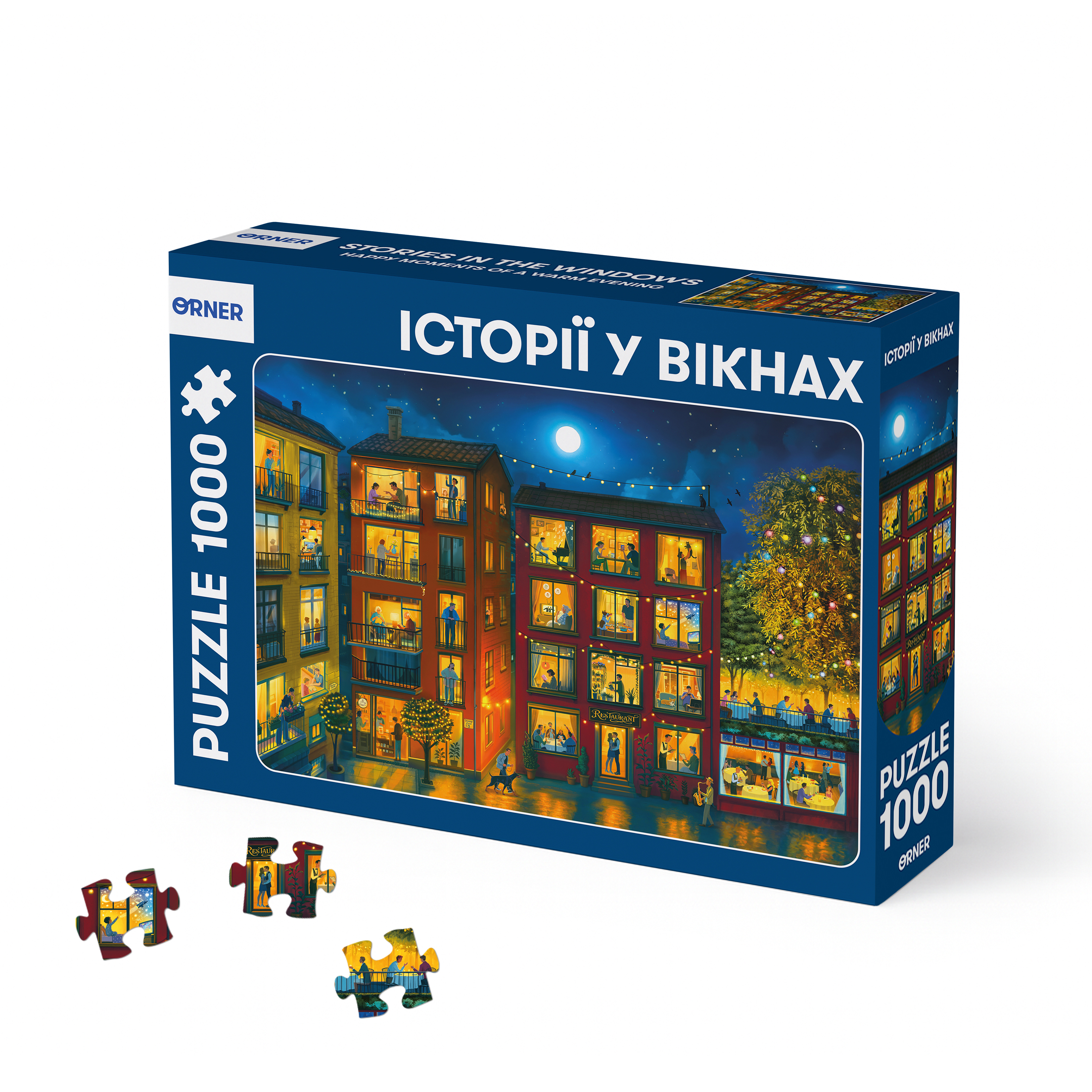 Пазли "Історії у вікнах" 1000 елементів, orner-3482