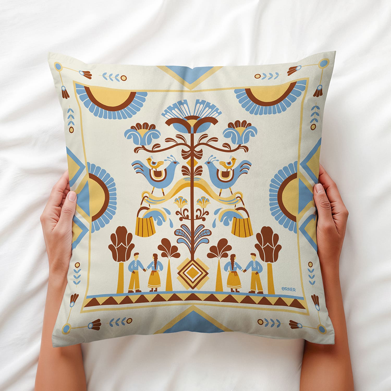 Подушка "Дерево рода" света, orner-3695 7