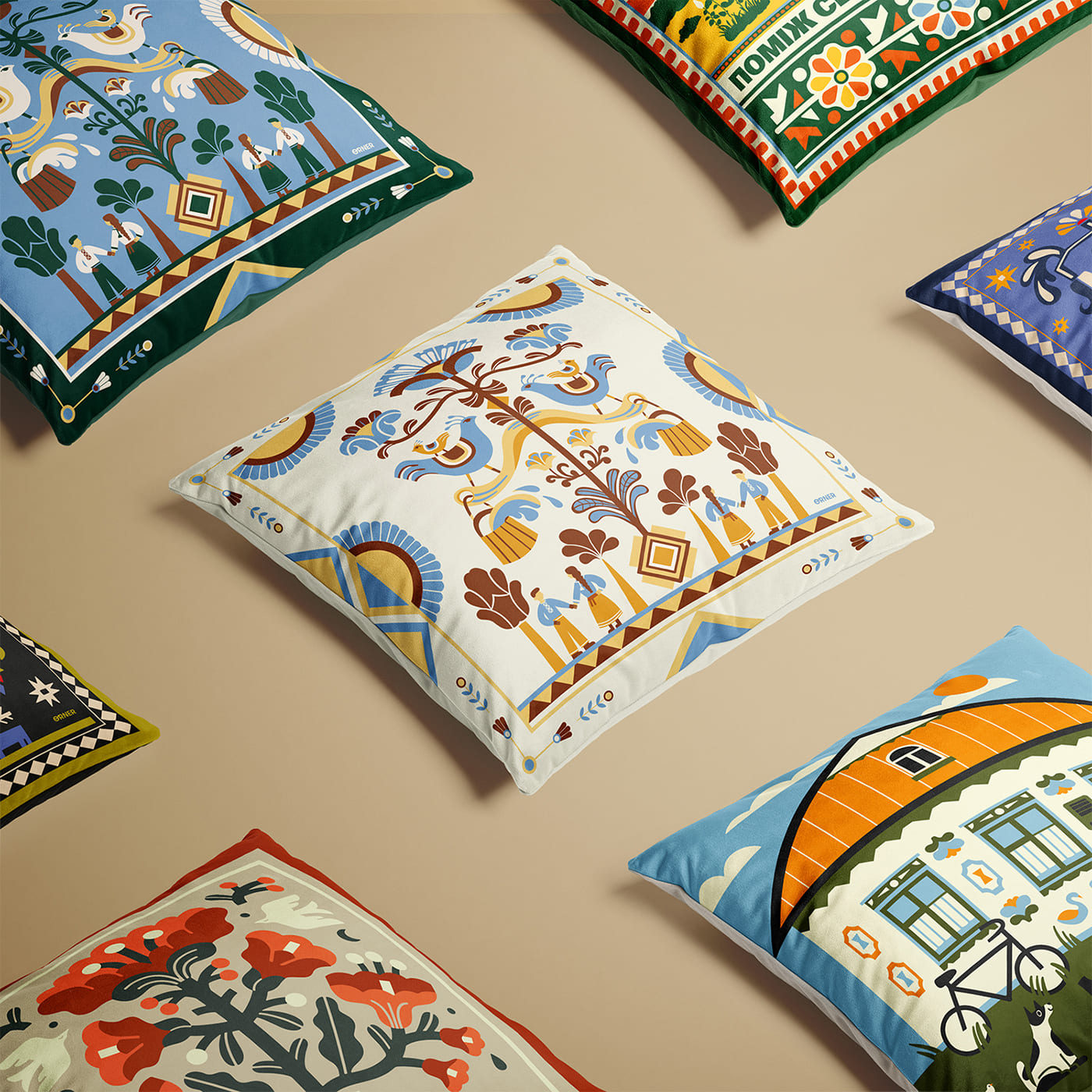 Подушка "Дерево рода" света, orner-3695 5