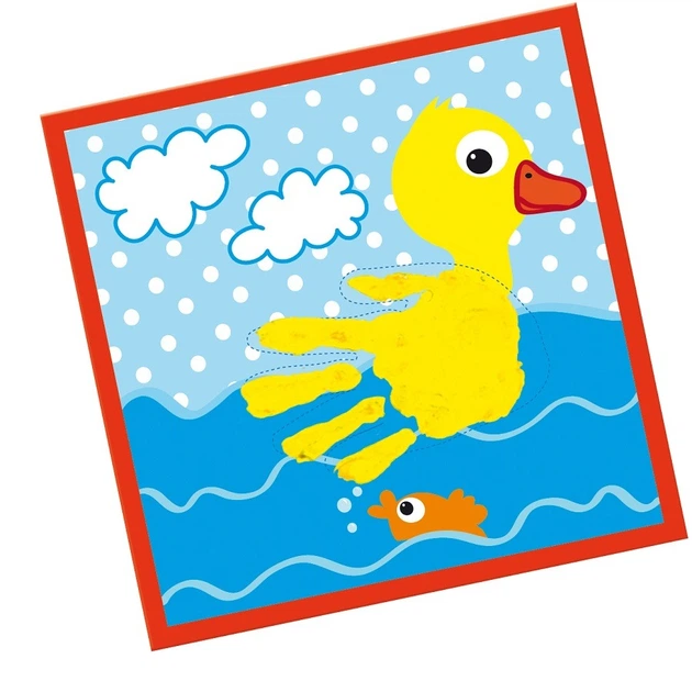 Пальчикові фарби "My first" Відбиток (3 кольори в пластикових баночках, картинки), 14419S 1