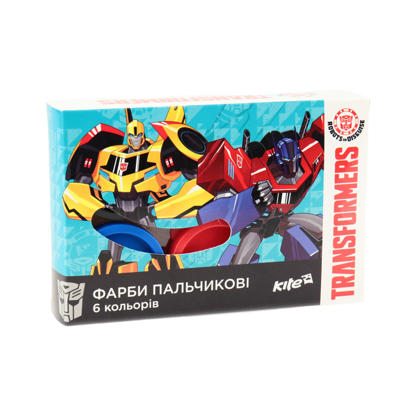Фарби пальчикові, 6 кол., 35 мл. Transformers, TF17-064