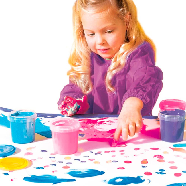 Пальчикові фарби ЕКО "Юні художниці" (4 кол. в пласт.б), 24927S 2