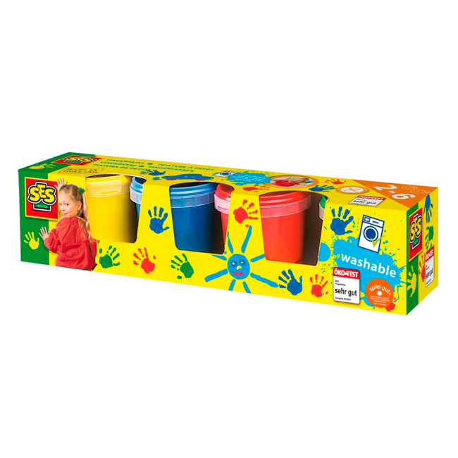 Outlet40 Пальчикові фарби "Мої перші малюнки" 4 кол. пл.банка, 0305S/1015798