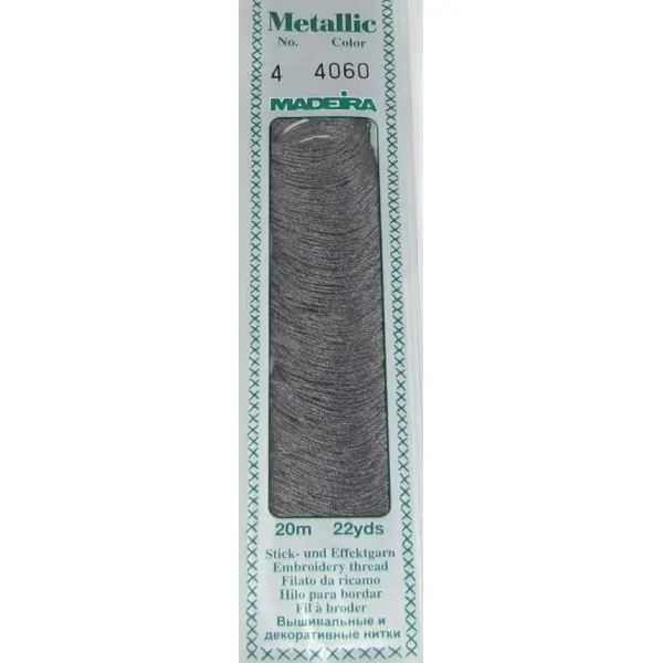 4060 Madeira Metallic Mouline №4, 4-х шарові, спіраль 20м.