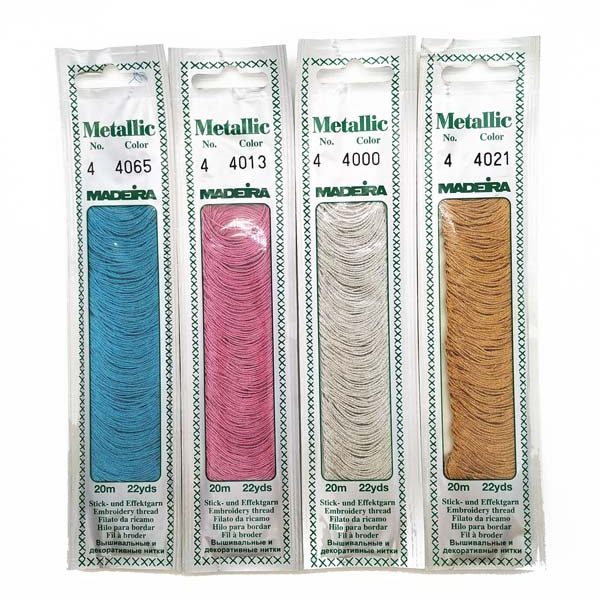 4061 Madeira Metallic Mouline №4, 4-х шарові, спіраль 20м. 1