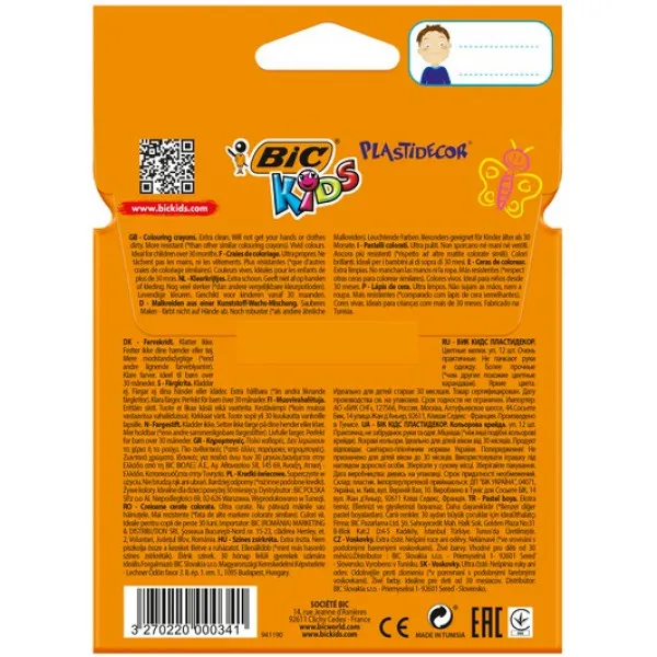 Мел пластидекор, 12 шт, bc945764 BIC 1