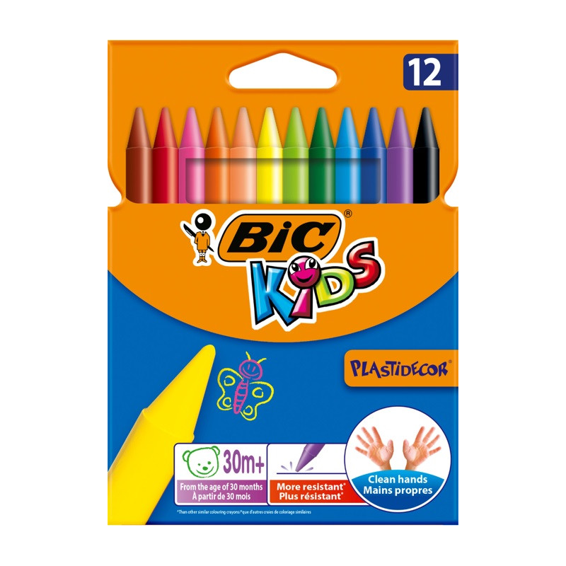 Мел пластидекор, 12 шт, bc945764 BIC