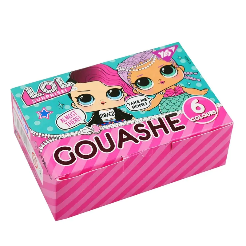 Гуашь 6 цв. "LOL Juicy", 20мл, 230370 Yes