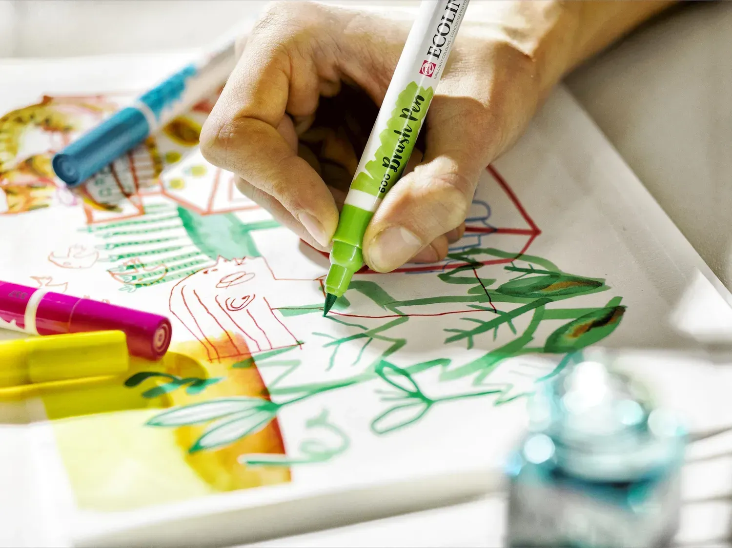 Набір пензлів-ручок Ecoline Brushpen, 10шт, Royal Talens 4