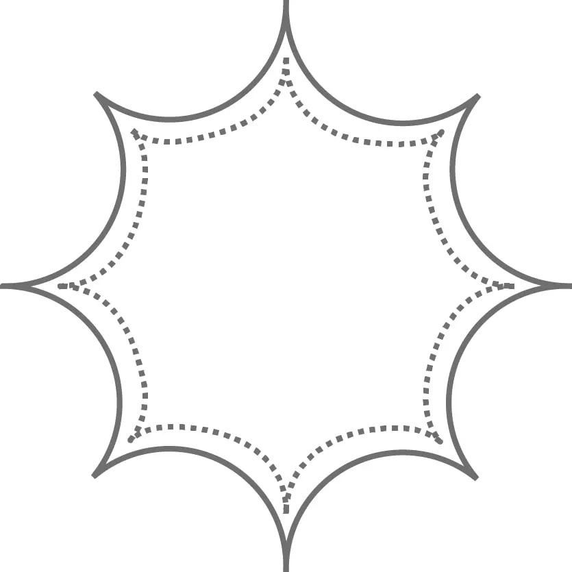 Заготовка для салфетки вязания крючком 20 см*20 см, 7022/100, ZWEIGART 3