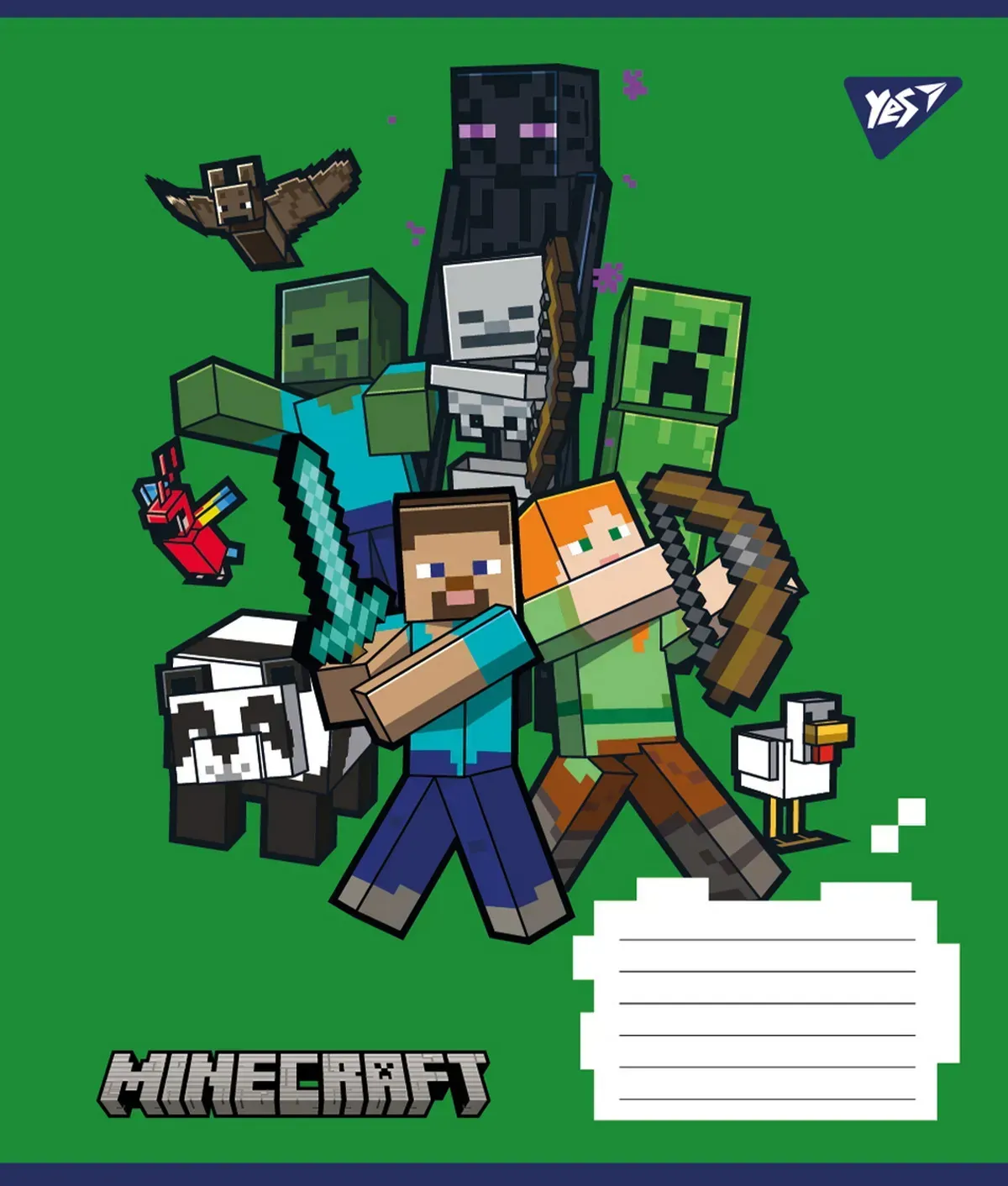 Тетрадь 12 лин. YES Minecraft. Hostile, 767227 1