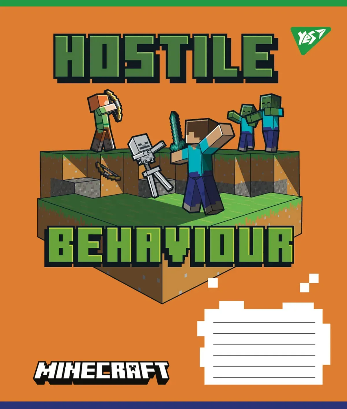 Тетрадь 12 лин. YES Minecraft. Hostile, 767227 3