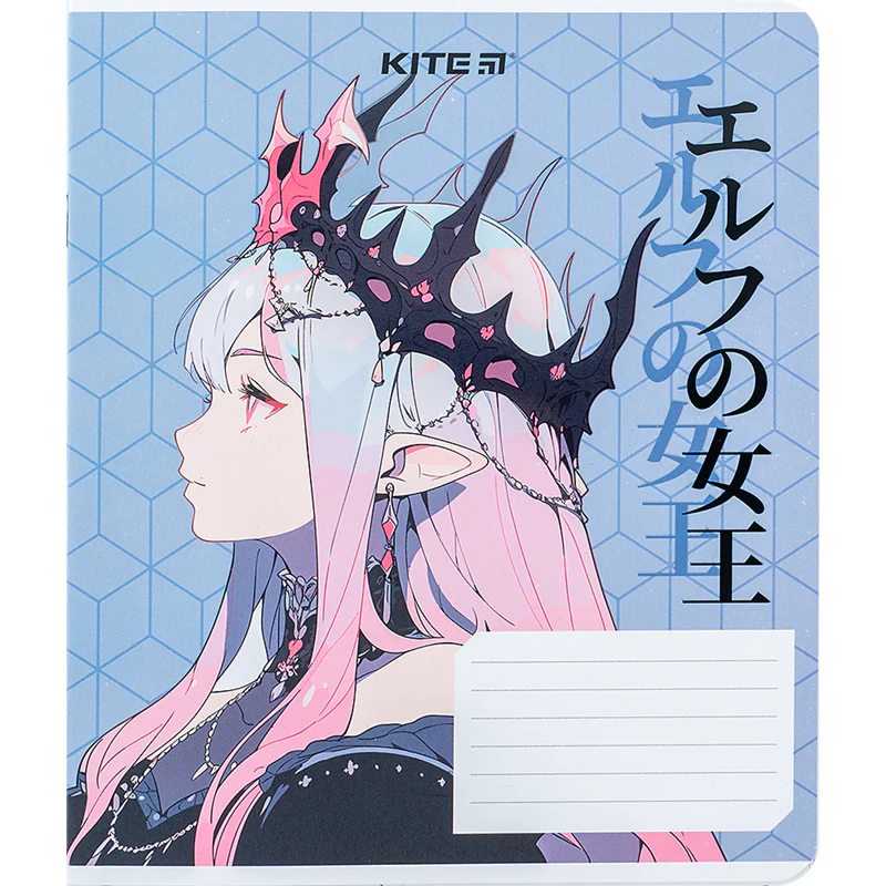 Тетрадь 18 л., кл., софт тач + УФ лак, Kite Anime, K24-236-2 8