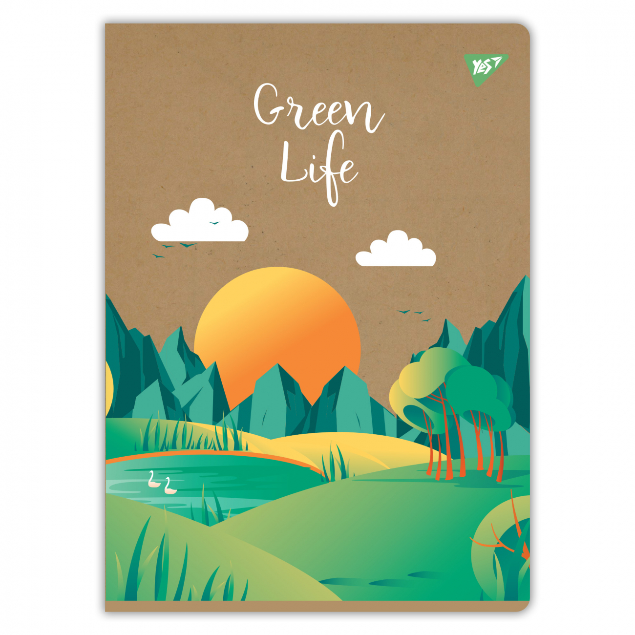Тетрадь для записей YES А4/48 кл. "Green life" крафт, 681999 2