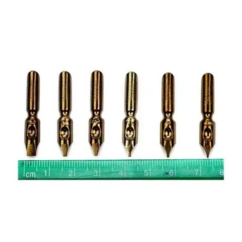 Перо д/каліграфії Leonardt Round Hand №1 бронзове, DP230BR/M-230BR Manuscript 2