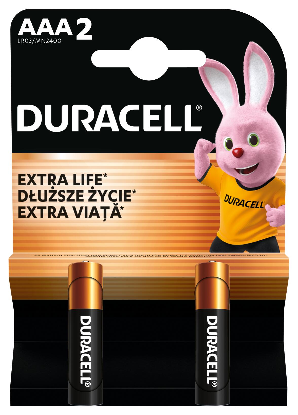 Батарейка лужна DURACELL LR03 MN2400 (2 шт/бл.) 1