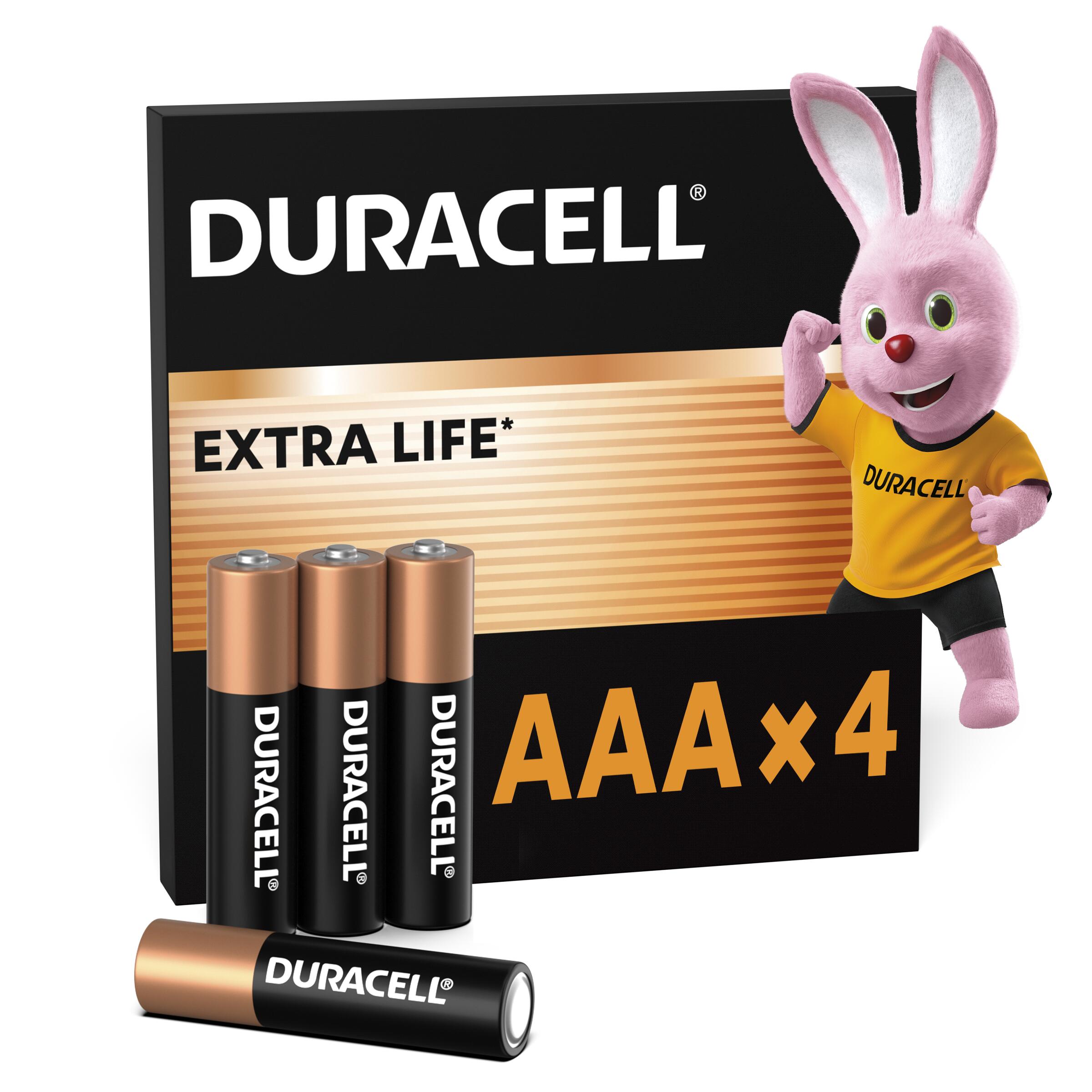 Батарейка лужна DURACELL AAA LR03 MN2400 (4 шт/бл.) ціна вказ. за бл.
