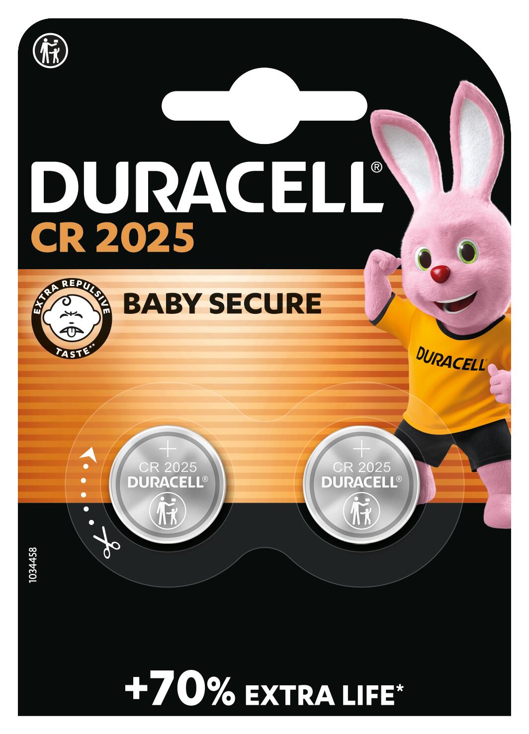 Батарейка спеціальна літієва DURACELL 3V DL2025/CR2025 (2 шт/бл.) 1