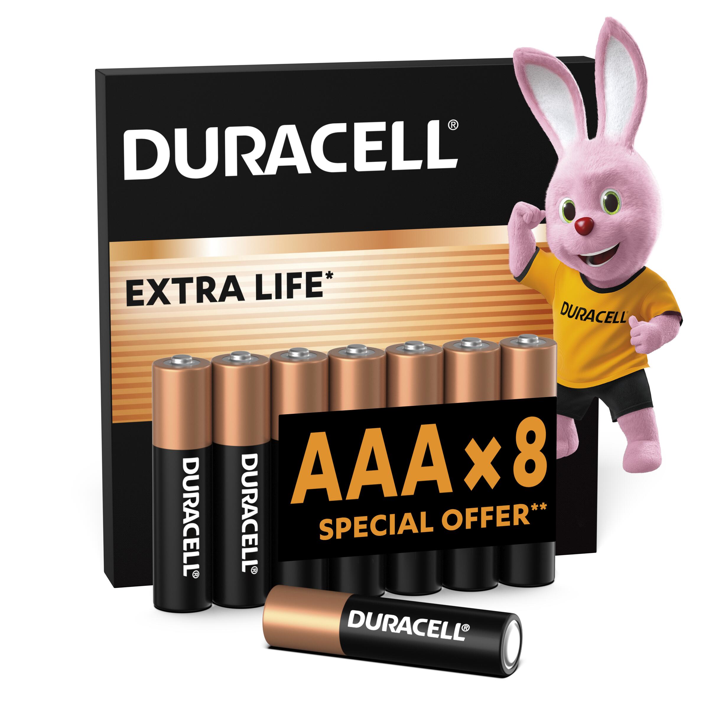 Батарейка лужна DURACELL AAA LR03 MN2400 (8 шт/бл.) ціна вказ. за бл.