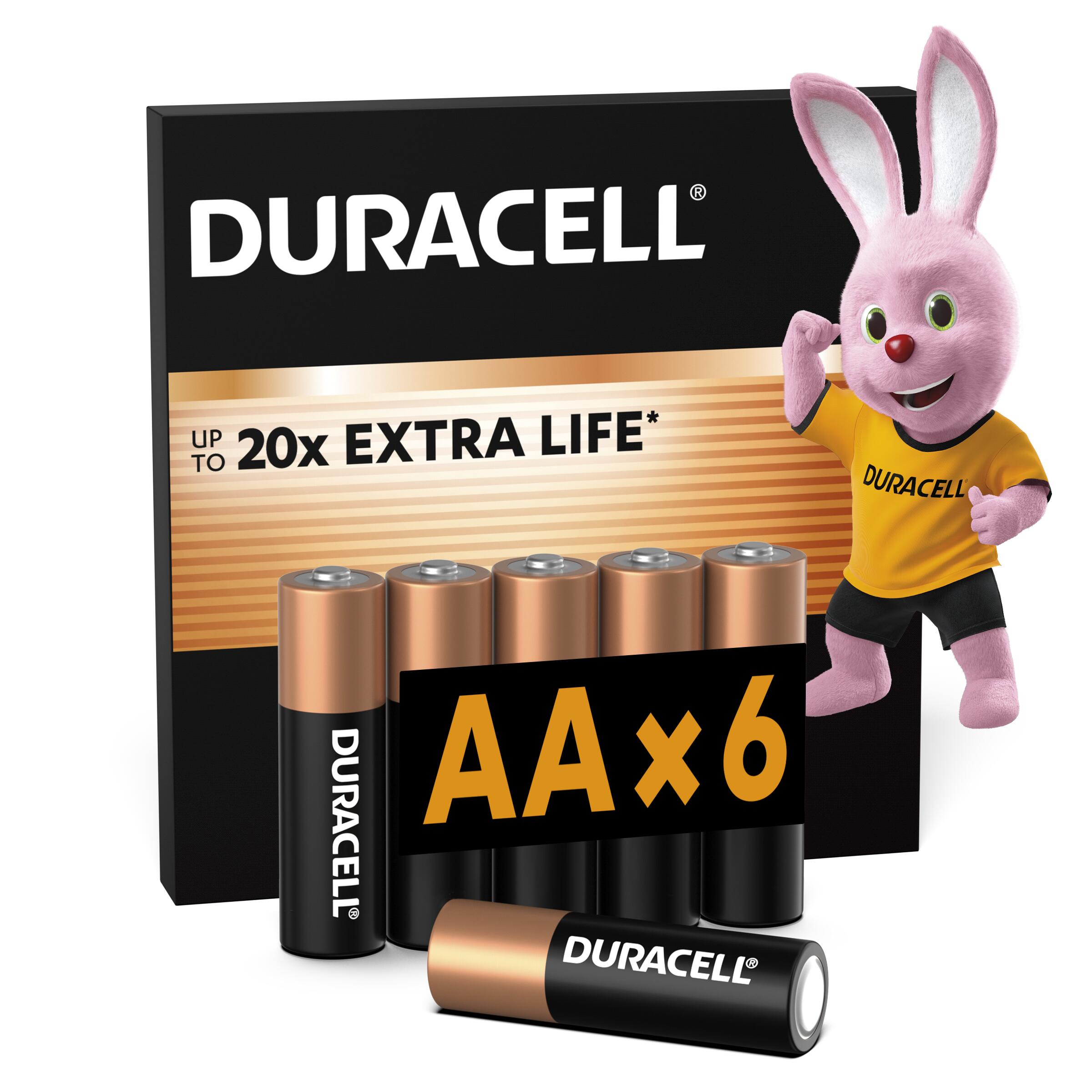 Батарейка лужна DURACELL AA LR06 MN1500 (6 шт/бл.) ціна вказ. за бл.