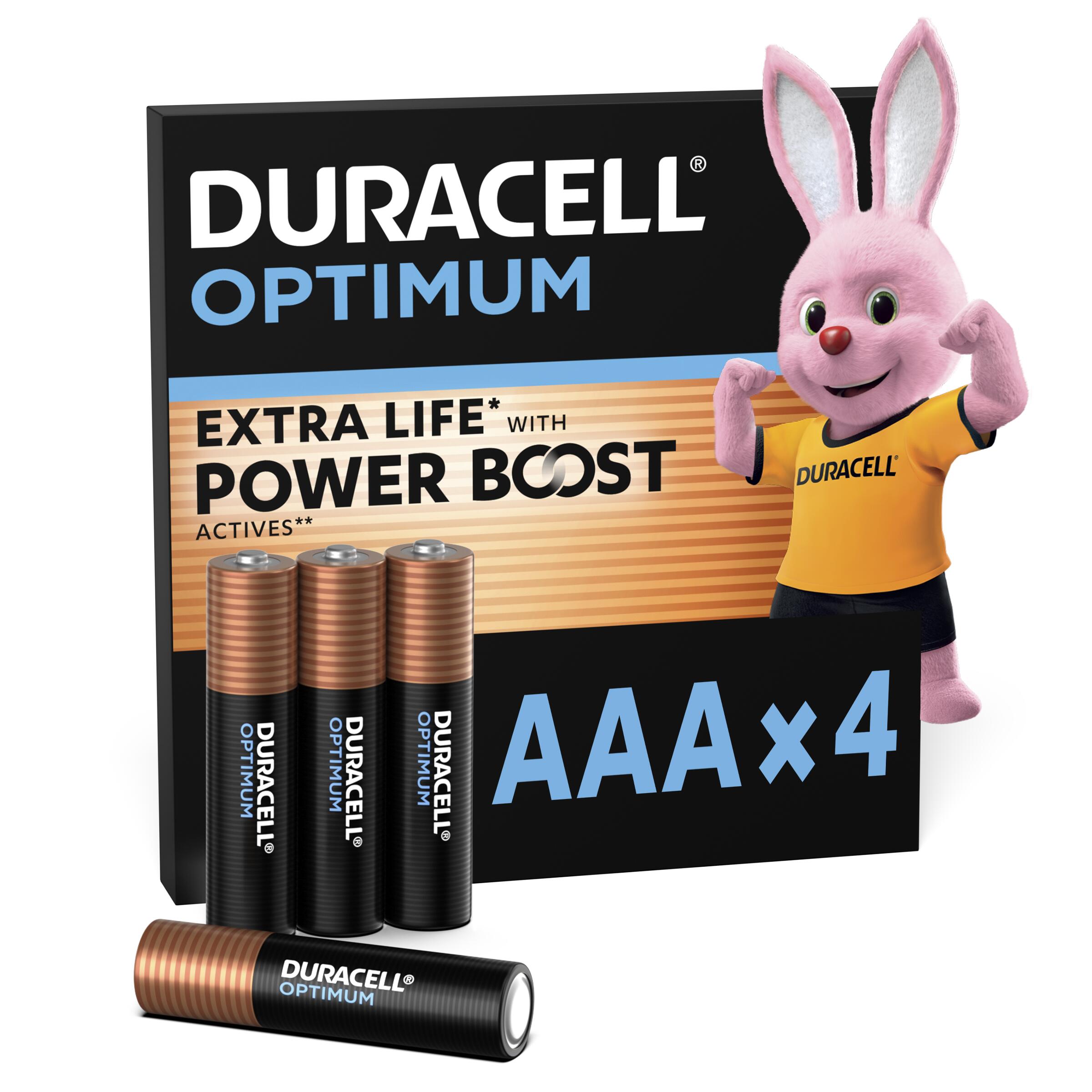 Батарейка DURACELL LR03 KPD 04*10 Optimum AAA (4 шт/бл.) ціна вказ. за бл.