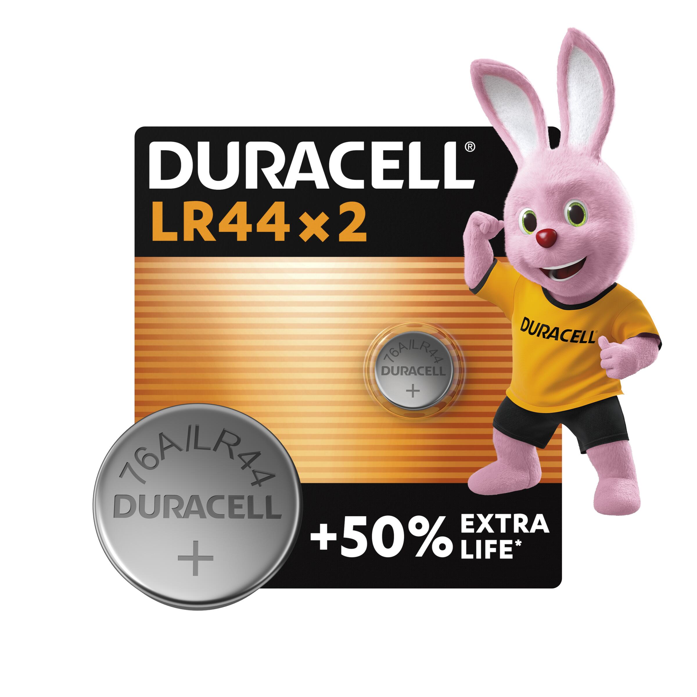 Батарейка спеціальна лужна DURACELL LR44 / А76 / V13GA (2 шт/бл) ціна вказ. за бл.