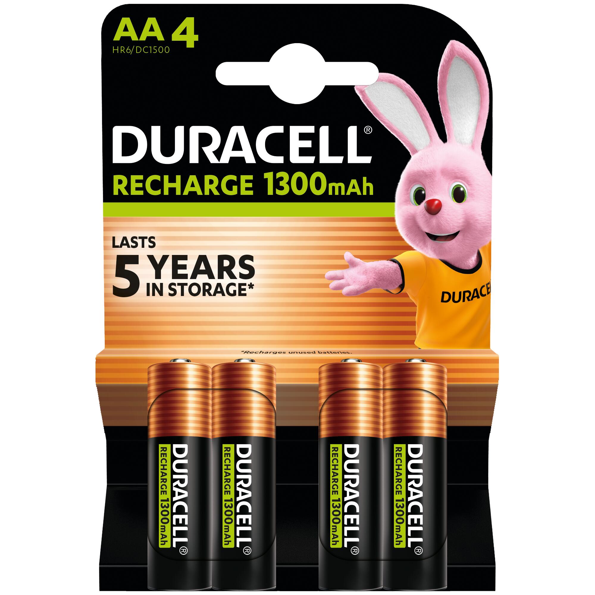 Аккумулятор DURACELL HR6 AA 1300mAh (4 шт/бл.) цена указ. за бл. 1