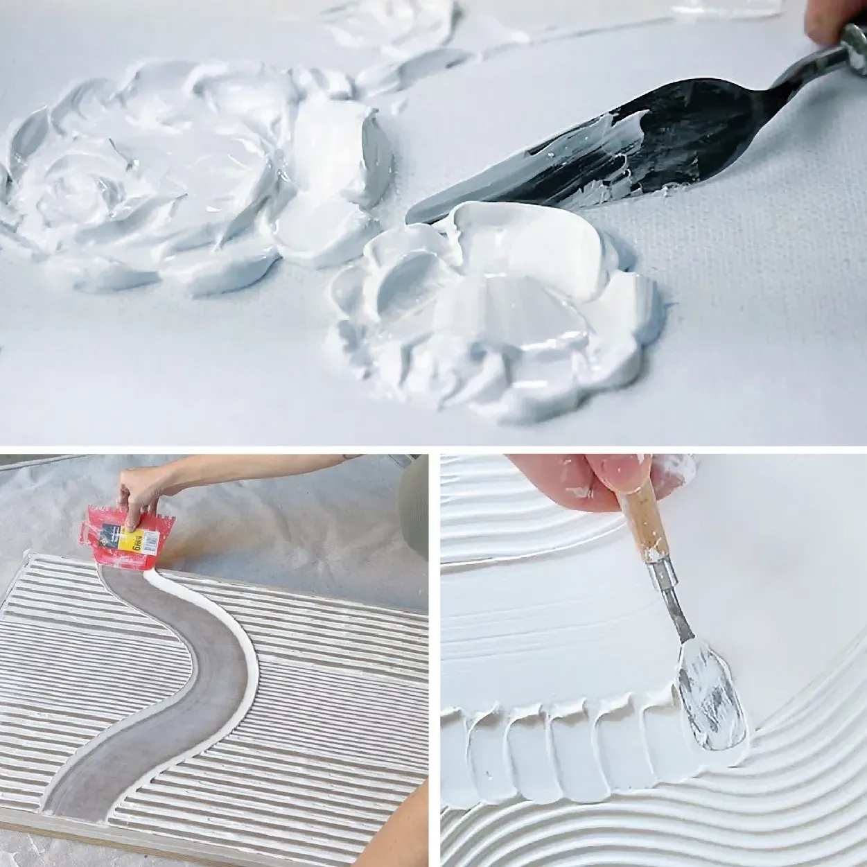 Паста структурна дрібнозерниста "ART Kompozit" 1 л, біла 5