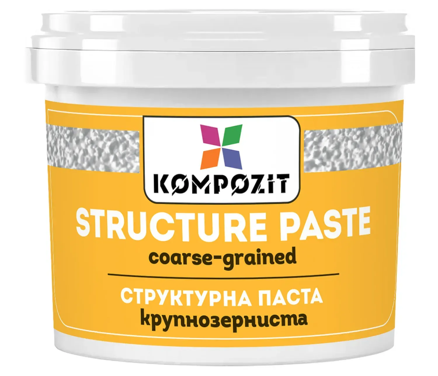 Паста структурна крупнозерниста "ART Kompozit" 1 л, біла
