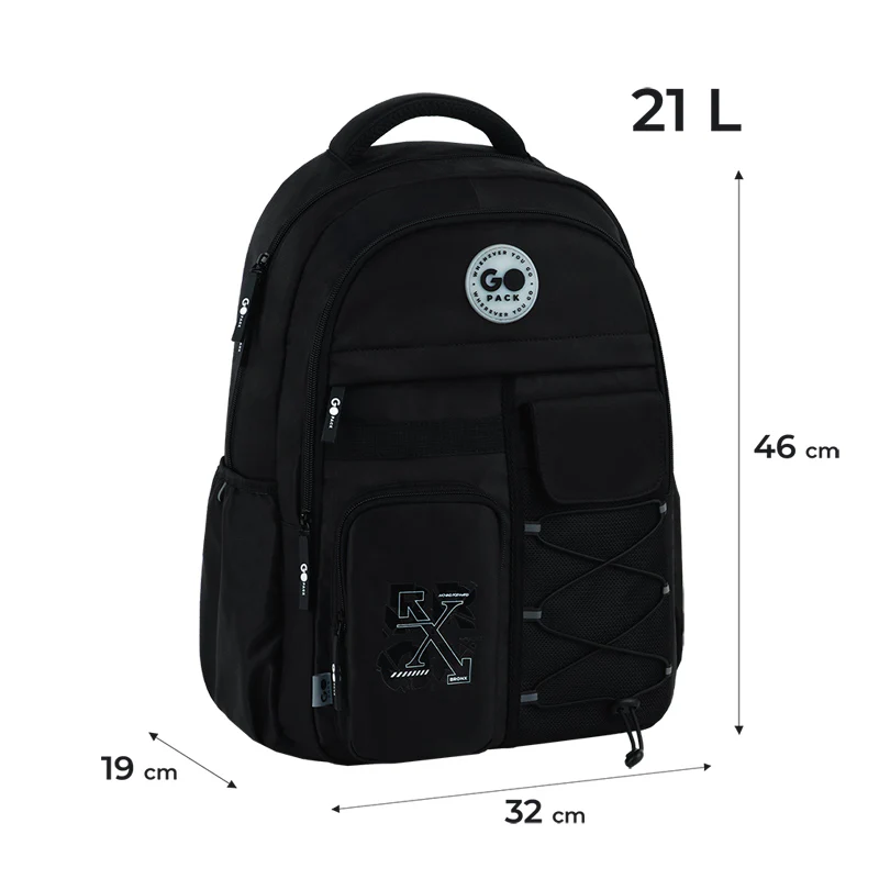 Рюкзак GoPack Education Teens 184 чорний, GO26-184L-3 1