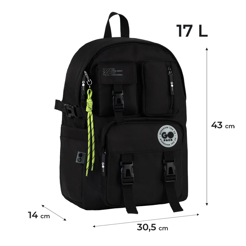 Рюкзак GoPack Education Teens 2500L чорний, GO26-2500L-3 1